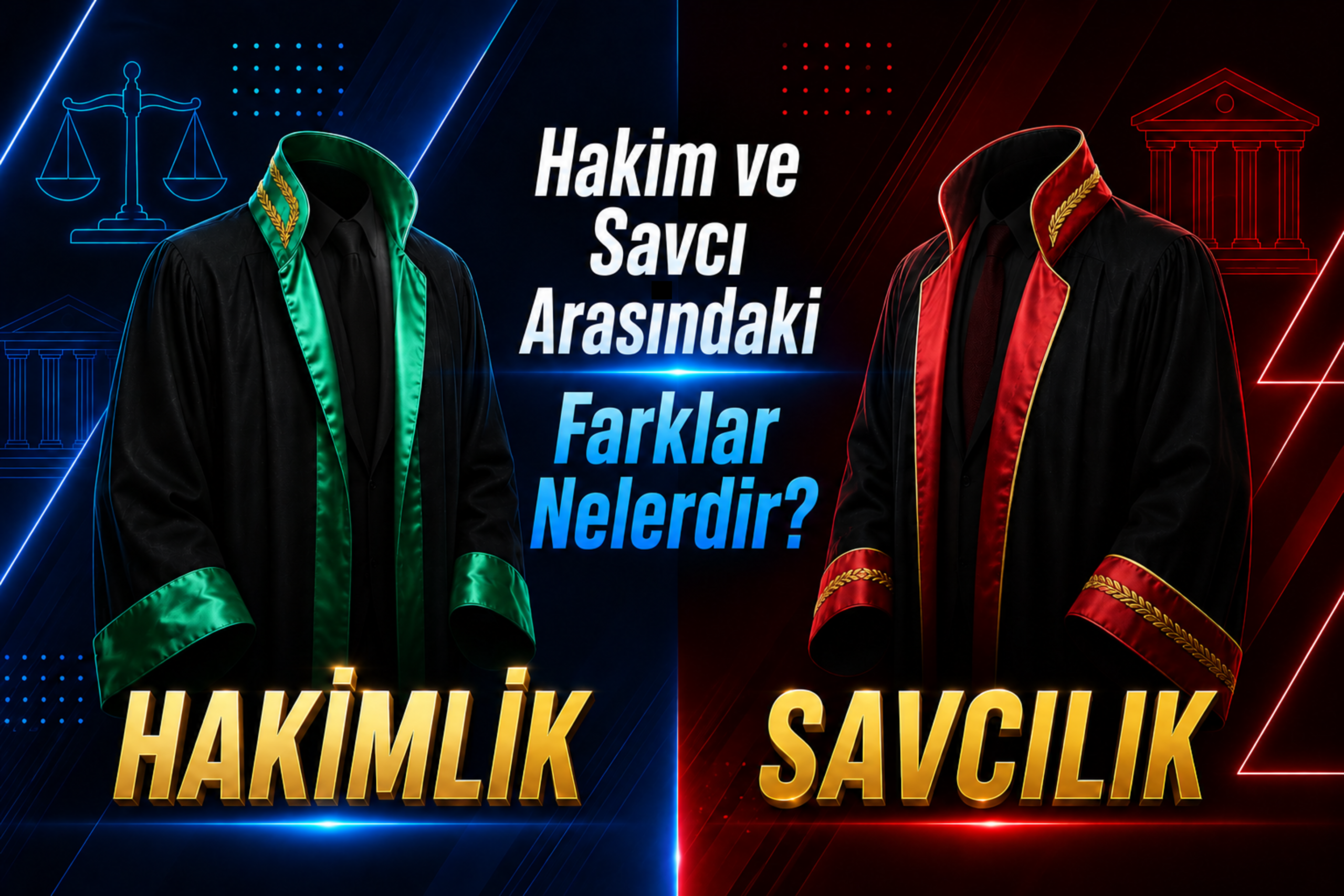 Hakim ve Savcı Arasındaki Farklar Nelerdir?.