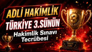 Adli Hakimlik Türkiye 3.sünün Hakimlik Sınavı Tecrübesi