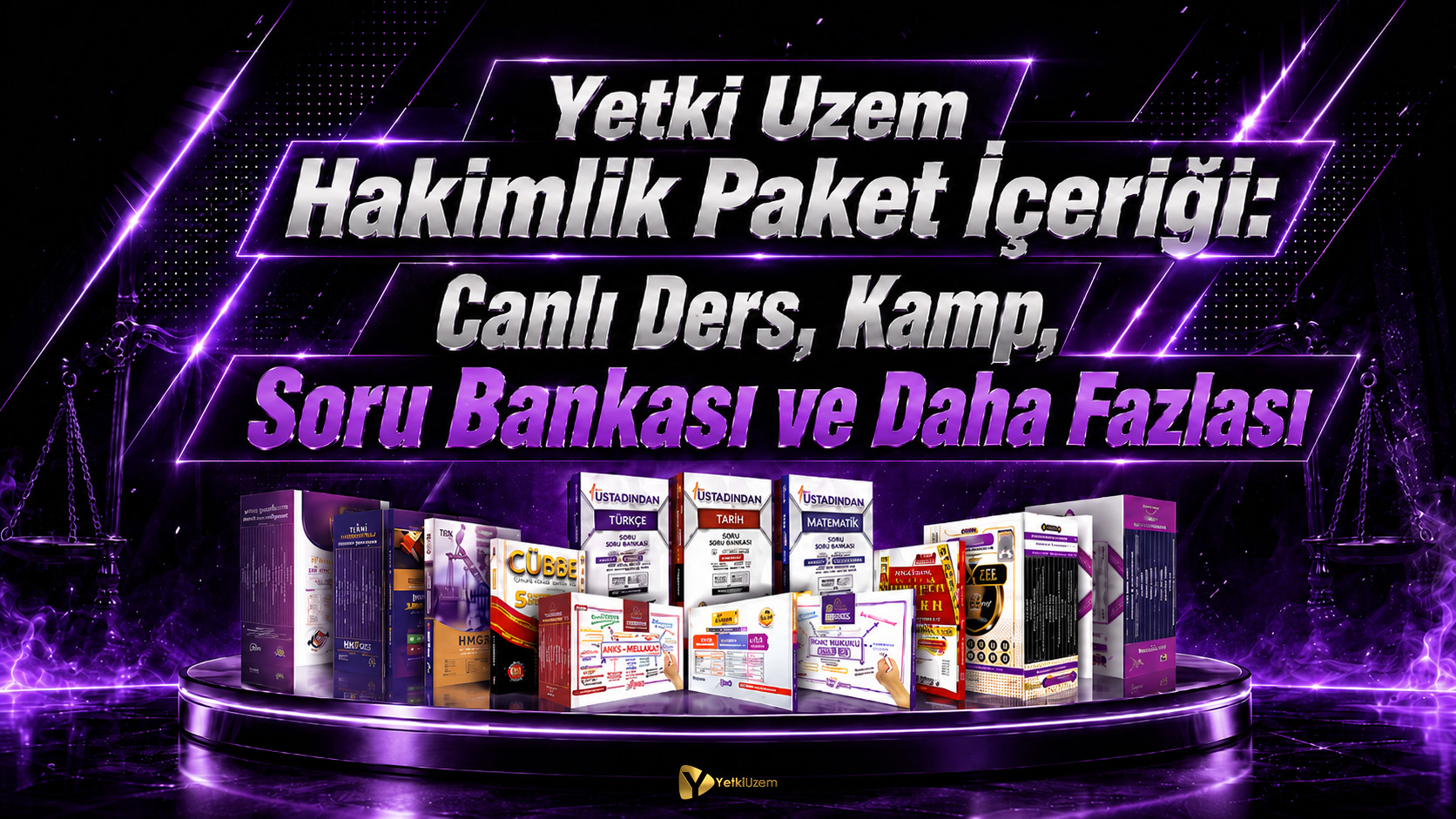Yetki Uzem Hakimlik Paket İçeriği- Canlı Ders, Kamp, Soru Bankası ve Daha Fazlası
