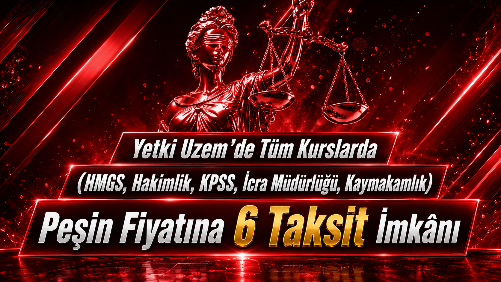 etki Uzem’de Tüm Kurslarda (HMGS, Hakimlik, KPSS, İcra Müdürlüğü, Kaymakamlık) Peşin Fiyatına 6 Taksit İmkânı