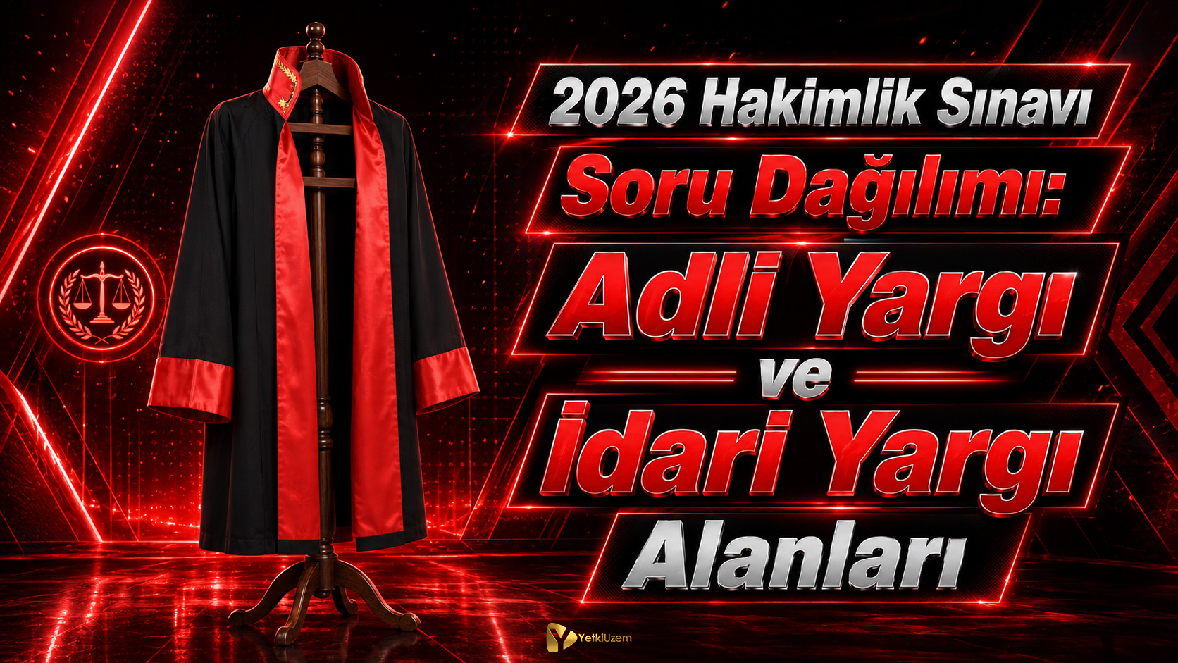 2026 Hakimlik Sınavı Soru Dağılımı- Adli Yargı ve İdari Yargı Alanları