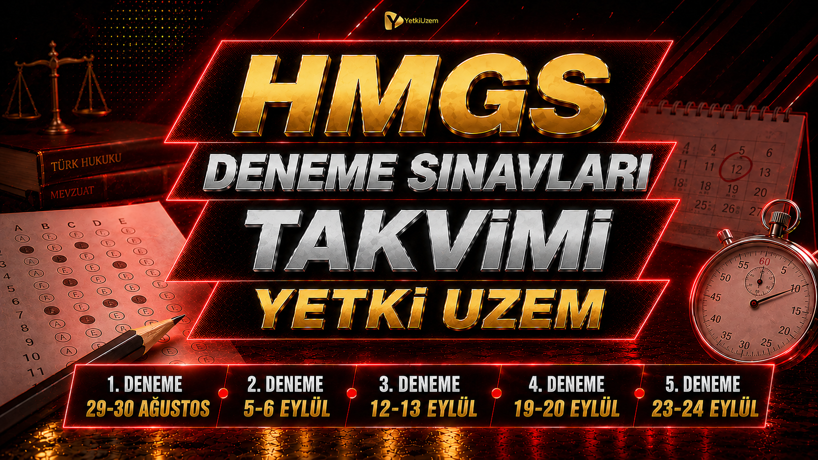HMGS Deneme Sınavları Takvimi YETKİ UZEM