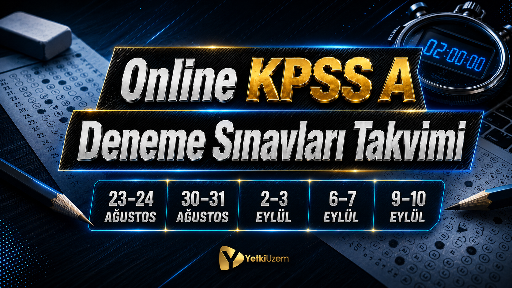 Online KPSS A Deneme Sınavları Takvimi