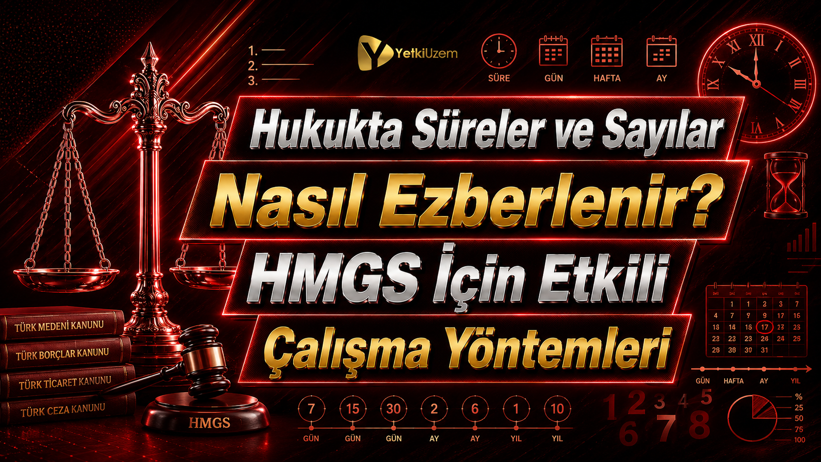 Hukukta Süreler ve Sayılar Nasıl Ezberlenir? HMGS İçin Etkili Çalışma Yöntemleri