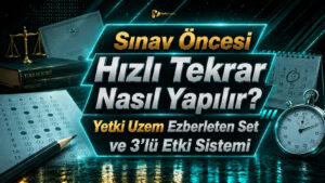Sınav Öncesi Hızlı Tekrar Nasıl Yapılır? Yetki Uzem Ezberleten Set ve 3’lü Etki Sistemi